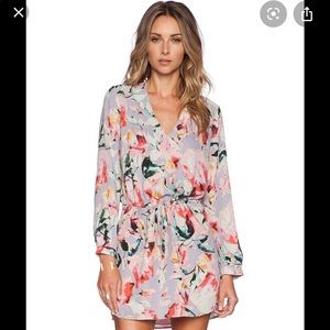 Eight Sixty Floral Print Shirt Dress Size Small